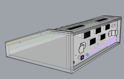 音箱+调音器组合rhino模型