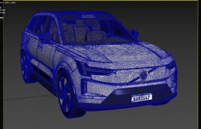 2024款沃尔沃EX90轿车3dmax模型