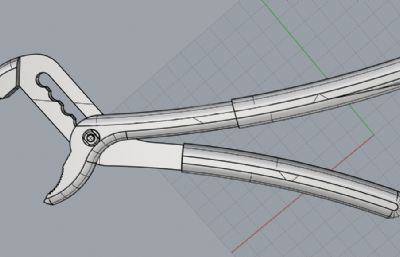 夹钳,钳子rhino模型