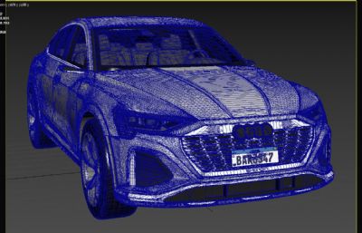 2024款奥迪SQ8 Sportback E-Tron汽车3dmax模型