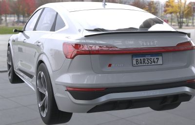 2024款奥迪SQ8 Sportback E-Tron汽车3dmax模型