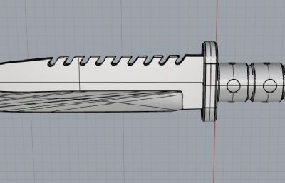 战斗匕首,短刀rhino模型