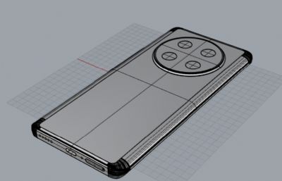 荣耀X60Pro手机3D模型