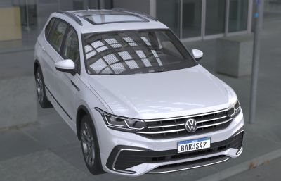 大众Tiguan途观SUV汽车3dmax模型2