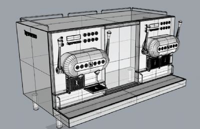 胶囊咖啡机3dm,stp模型