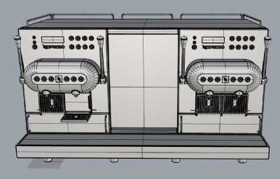 胶囊咖啡机3dm,stp模型