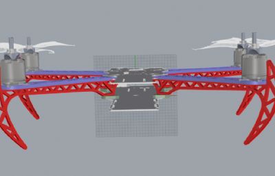 四翼无人机rhino模型