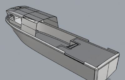 游艇外壳rhino模型