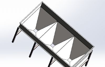 锥形工业筛选漏斗solidworks模型