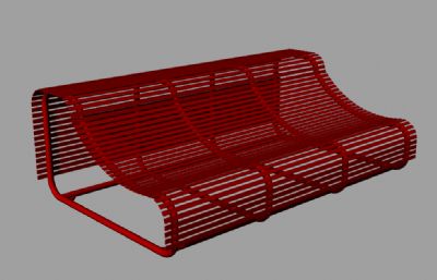公园休息长条椅rhino模型