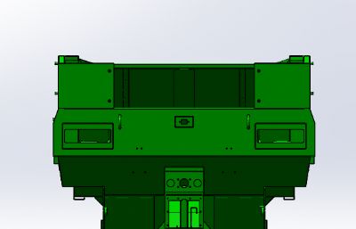 全地形六轮驱动车架主体solidworks模型