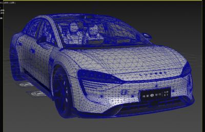 2024款鸿蒙智行智界S7新能源汽车3dmax模型