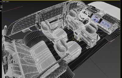 2024款鸿蒙智行问界M9  华为新能源汽车3dmax模型