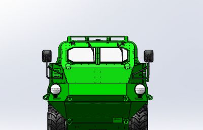 山猫6×6全地形车水陆两栖车solidworks模型