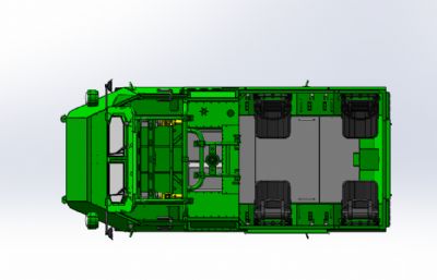 山猫6×6全地形车水陆两栖车solidworks模型