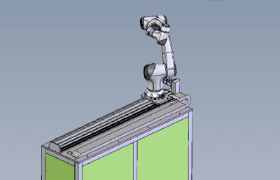 可移动的工业机器人solidworks模型