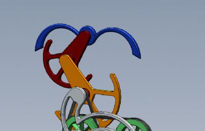 摆钟结构旋转机solidworks模型