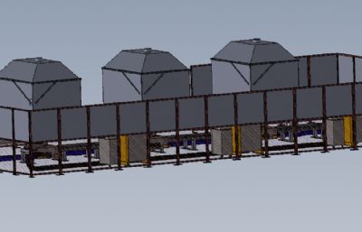 不锈钢管等离子切割设备solidworks模型