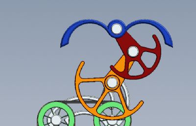 摆钟结构旋转机solidworks模型