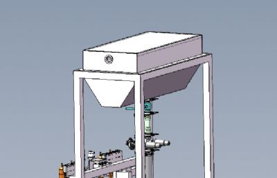 半自动灌袋机solidworks模型