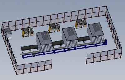 不锈钢管等离子切割设备solidworks模型