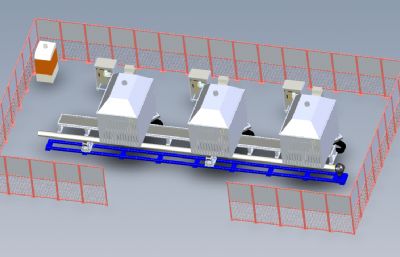 不锈钢管等离子切割设备solidworks模型