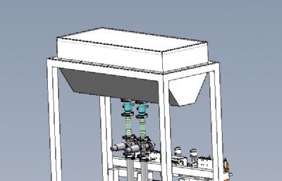 半自动灌袋机solidworks模型