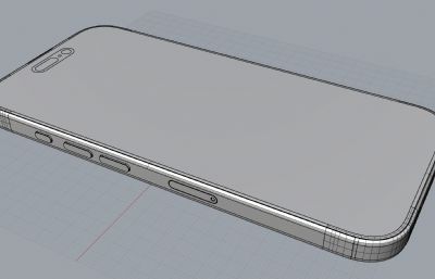 最精细的iPhone16手机3dm,ksp格式模型