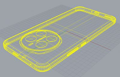 荣耀Magic 7手机3D模型