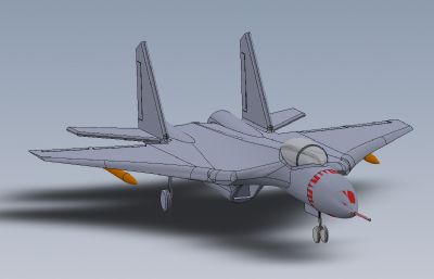 米格29战斗机solidworks模型