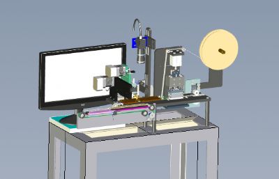 SMT三极管包装机solidworks模型