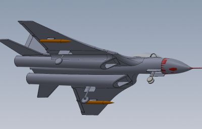 米格29战斗机solidworks模型