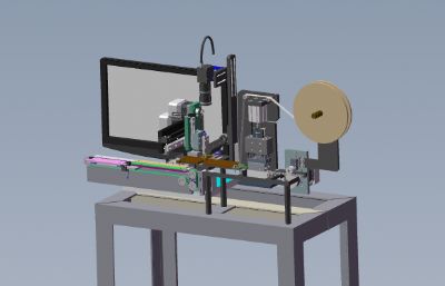 SMT三极管包装机solidworks模型