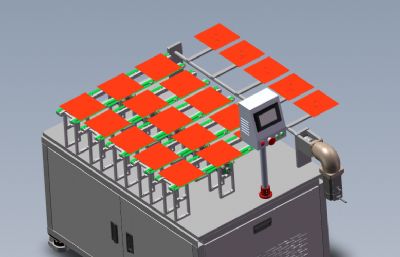 5道翻片机solidworks模型