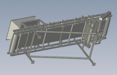 散装物料带式输送机step模型