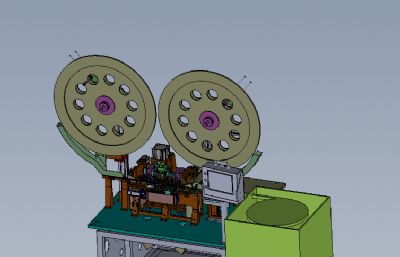 双转盘自动插针机solidworks模型