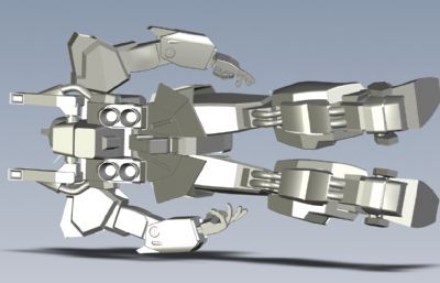 机动战士高达简易模型 solidworks