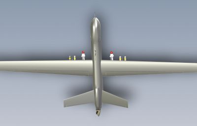 MQ-9捕食者无人机solidworks模型