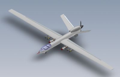 MQ-9捕食者无人机solidworks模型