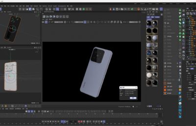 小米 15 xiaomi 15 小米手机 C4D模型