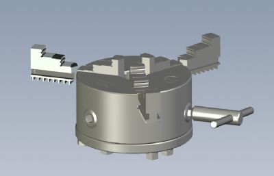 车床三爪卡盘stp模型