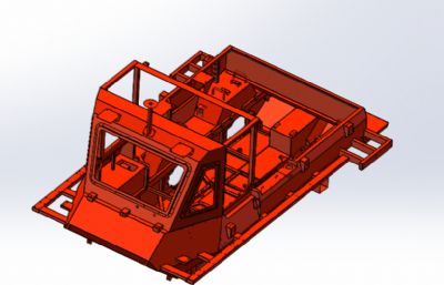 全地形六轮型山猫6×6草原灭火车solidworks模型