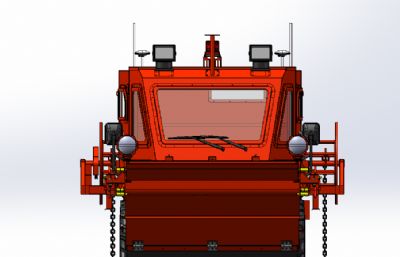 全地形六轮型山猫6×6草原灭火车solidworks模型