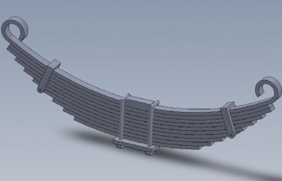 多片簧olidworks模型