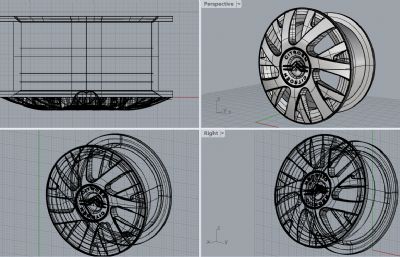 轮毂-犀牛建模