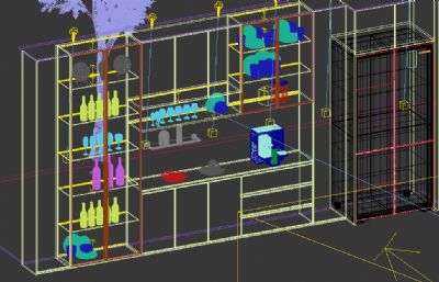 酒柜,餐边柜3dmax模型