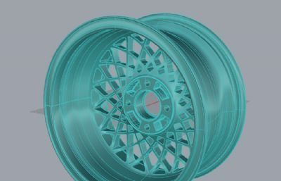 轮毂-犀牛建模,有stp模型