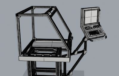 CNC外壳+控制器rhino模型