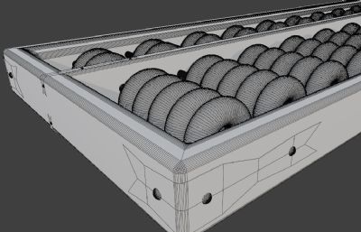 木制算盘obj素模