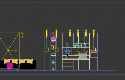 现代餐边柜酒柜3dmax模型